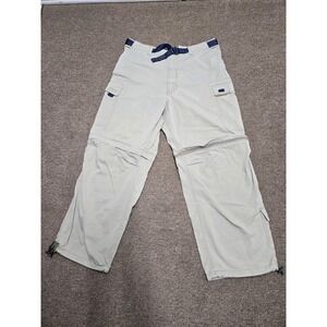 Vintage Abercrombie‎ & Fitch Convertible Pants XL Zip Off Paratrooper Baggy
